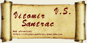 Vitomir Santrač vizit kartica
